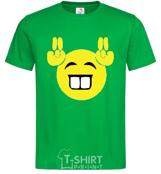 Men's T-Shirt FRIENDLY SMILE kelly-green фото