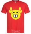 Men's T-Shirt FRIENDLY SMILE red фото
