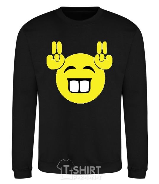 Sweatshirt FRIENDLY SMILE black фото