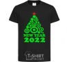 Kids T-shirt NEW YEAR TREE 2020 black фото