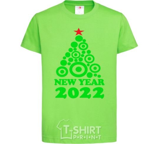 Kids T-shirt NEW YEAR TREE 2020 orchid-green фото