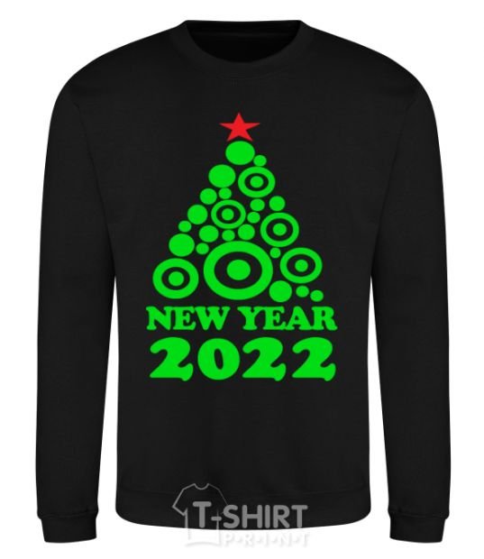 Sweatshirt NEW YEAR TREE 2020 black фото