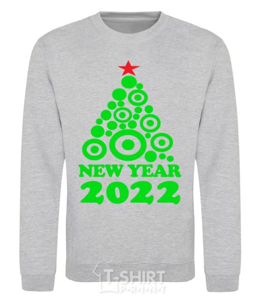 Sweatshirt NEW YEAR TREE 2020 sport-grey фото