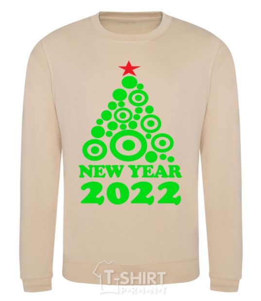 Sweatshirt NEW YEAR TREE 2020 sand фото