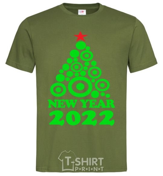Men's T-Shirt NEW YEAR TREE 2020 millennial-khaki фото