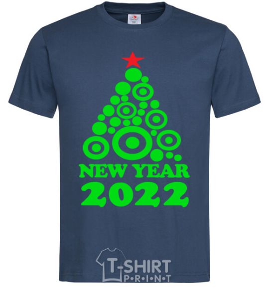 Men's T-Shirt NEW YEAR TREE 2020 navy-blue фото