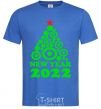 Men's T-Shirt NEW YEAR TREE 2020 royal-blue фото