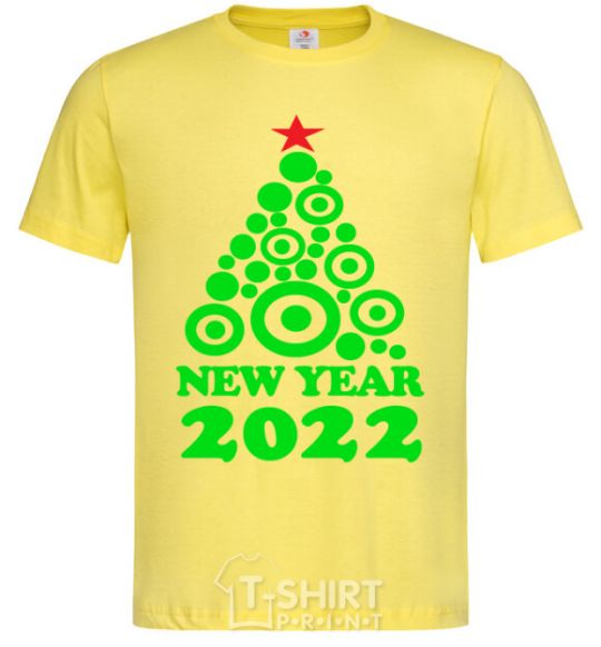 Men's T-Shirt NEW YEAR TREE 2020 cornsilk фото