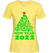 Women's T-shirt NEW YEAR TREE 2020 cornsilk фото