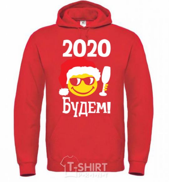 Men`s hoodie 2020 BUDDY! bright-red фото