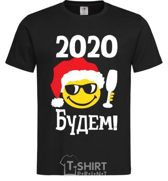 Мужская футболка 2020 БУДЕМ! Черный фото