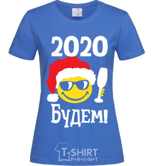 Women's T-shirt 2020 BUDDY! royal-blue фото