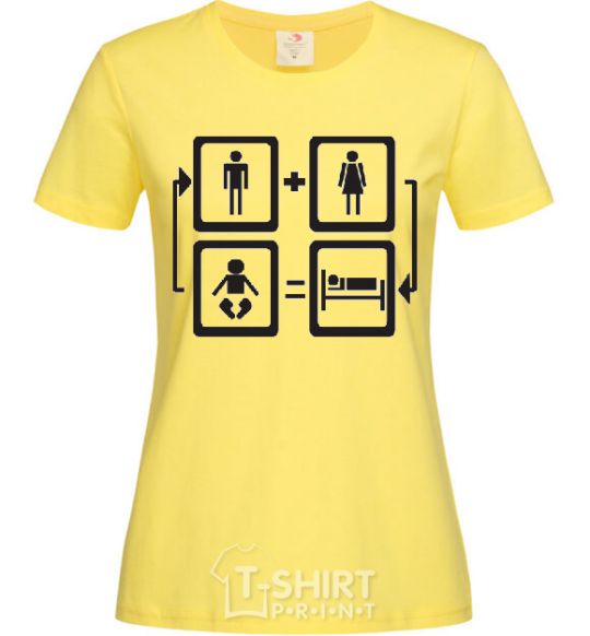 Женская футболка ЗАМКНУТЫЙ КРУГ Лимонный фото