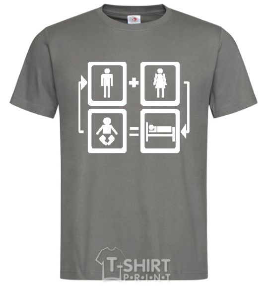 Men's T-Shirt CLOSED CIRCLE dark-grey фото