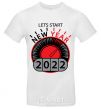 Men's T-Shirt LETS START NEW YEAR 2020 White фото