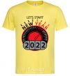 Мужская футболка LETS START NEW YEAR 2020 Лимонный фото