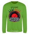 Sweatshirt LETS START NEW YEAR 2020 orchid-green фото