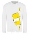 Sweatshirt BART IS LOOKING White фото