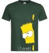 Мужская футболка BART IS LOOKING Темно-зеленый фото