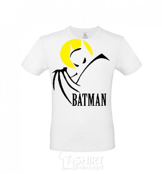 Men's T-Shirt BATMAN MOON White фото