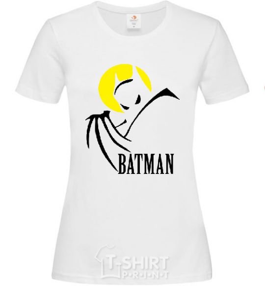 Women's T-shirt BATMAN MOON White фото