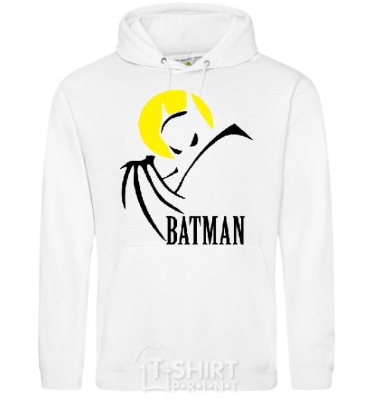 Men`s hoodie BATMAN MOON White фото