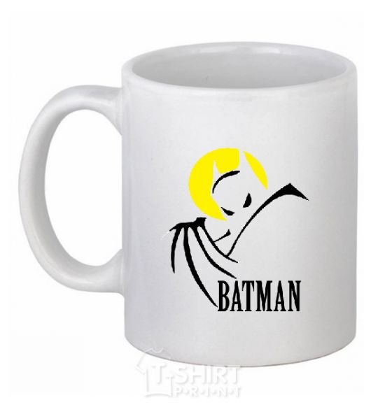 Ceramic mug BATMAN MOON White фото