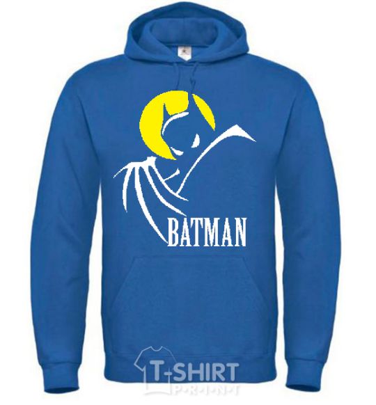 Men`s hoodie BATMAN MOON royal фото