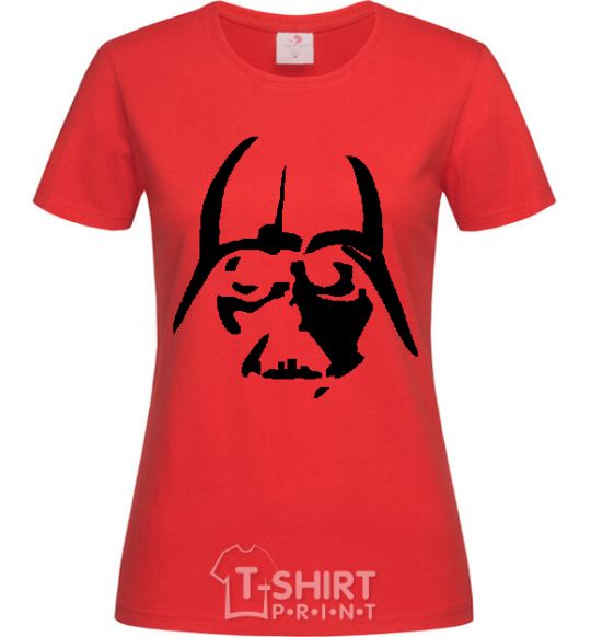 Women's T-shirt DARTH VADER the dark side red фото