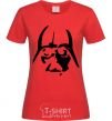 Women's T-shirt DARTH VADER the dark side red фото