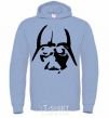 Men`s hoodie DARTH VADER the dark side sky-blue фото