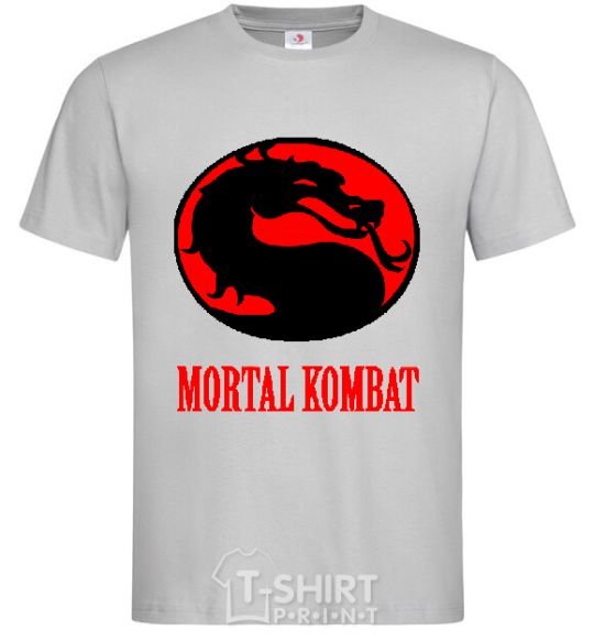 Men's T-Shirt MORTAL KOMBAT grey фото