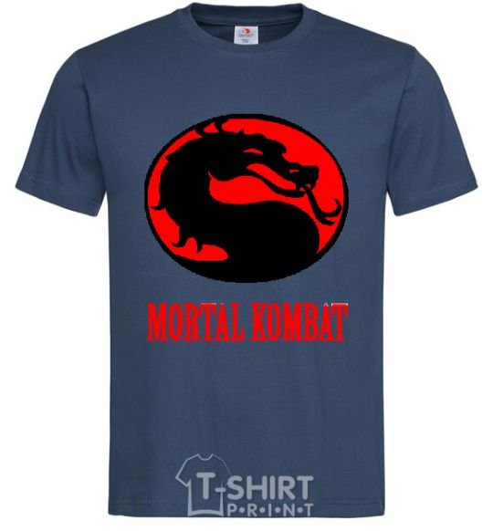 Мужская футболка MORTAL KOMBAT Темно-синий фото