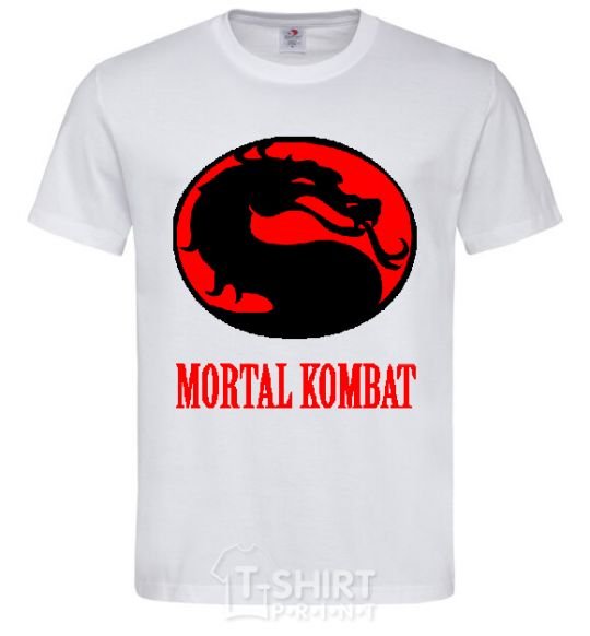 Мужская футболка MORTAL KOMBAT Белый фото