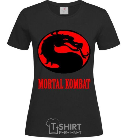 Women's T-shirt MORTAL KOMBAT black фото