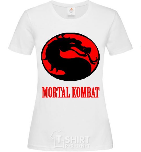 Women's T-shirt MORTAL KOMBAT White фото