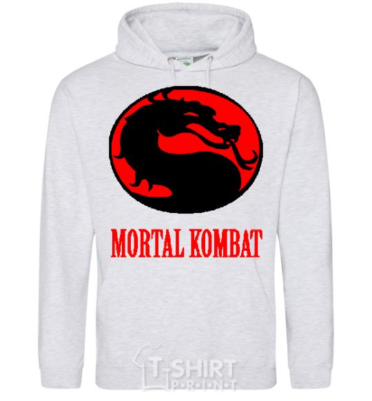 Men`s hoodie MORTAL KOMBAT sport-grey фото