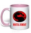 Mug with a colored handle MORTAL KOMBAT light-pink фото