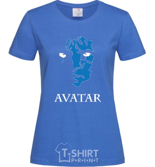 Women's T-shirt AVATAR royal-blue фото