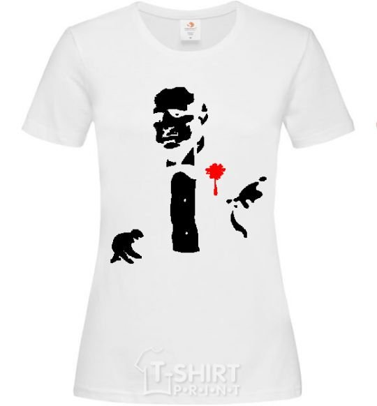 Women's T-shirt GOD FATHER White фото