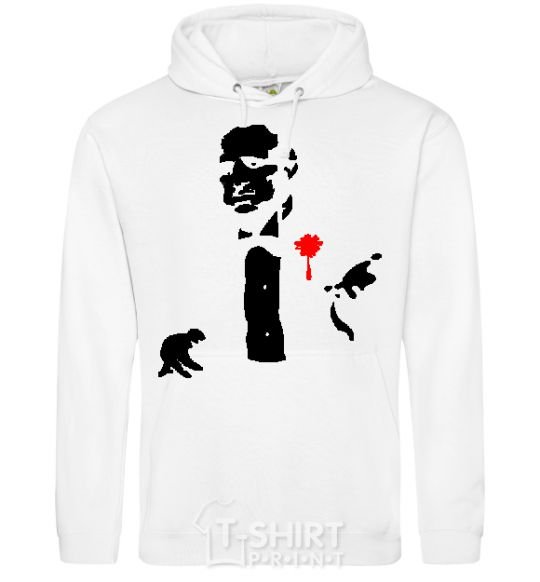 Men`s hoodie GOD FATHER White фото