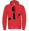 Men`s hoodie GOD FATHER bright-red фото