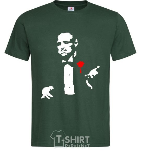 Men's T-Shirt GOD FATHER bottle-green фото