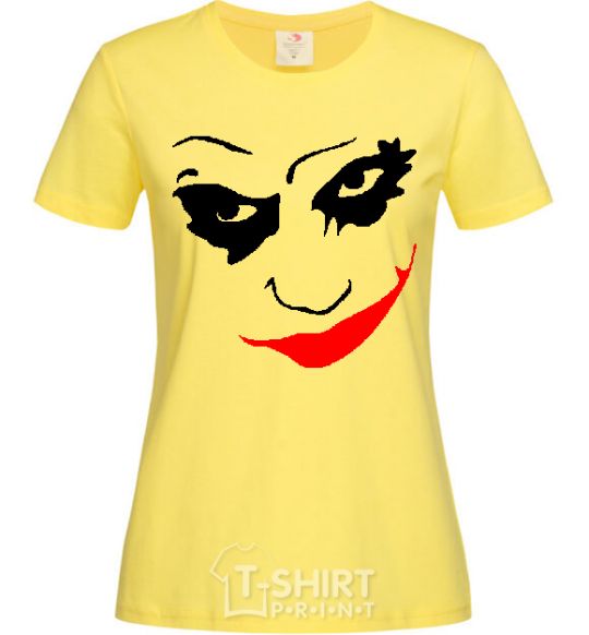 Women's T-shirt JOKER Smile cornsilk фото