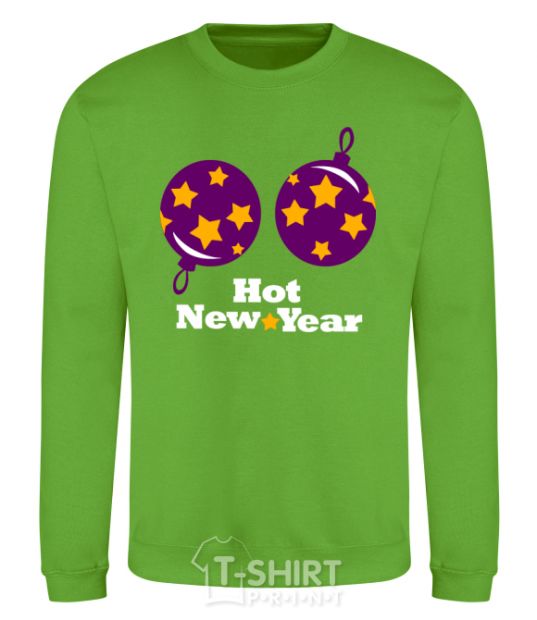 Sweatshirt HOT NEW YEAR orchid-green фото