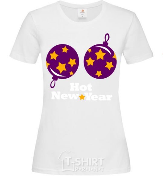 Women's T-shirt HOT NEW YEAR White фото