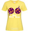 Women's T-shirt HOT NEW YEAR cornsilk фото