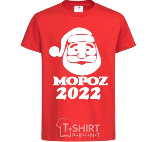Kids T-shirt МОРОZ 2020 red фото