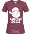 Women's T-shirt МОРОZ 2020 burgundy фото