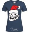 Women's T-shirt TROLL MOROZ navy-blue фото